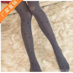 韩版天鹅绒提花丝袜连裤袜 时尚显瘦春秋打底裤 厂家直销批发