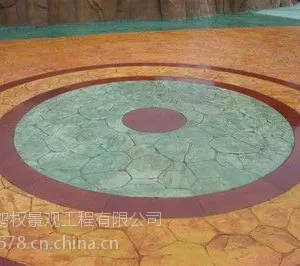 防古压模地坪彩色地坪艺术地坪