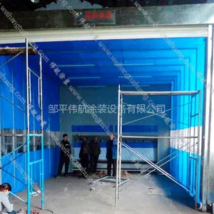 伸缩房,伟航环保伸缩式喷漆房,移动式打磨房-湿式喷漆室wh-shs伟航涂装