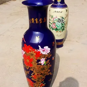 西安装饰大花瓶 景泰蓝风水花瓶 开业富贵陶瓷落地花瓶