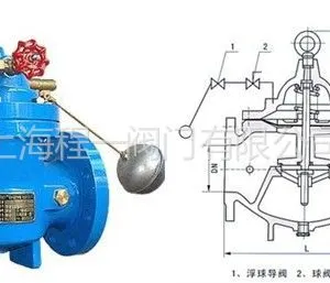 供应上海程一阀门100X-16遥控浮球阀H100X-16铸铁遥控浮球阀
