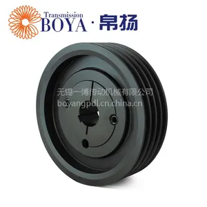 帛扬无锡三角带轮厂家专业生产锥套式皮带轮spz85-04，现货供应