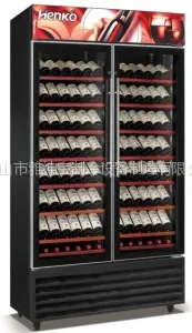 供应供应雅绅宝BJ-308恒温恒湿酒柜/商用红酒柜/双开门酒柜