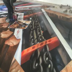 第十六届中国国际煤炭采矿技术交流郑煤集团ZMJ特殊3D视角墙地画