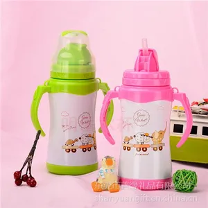 ����Ӥ�׶�������ƿ260ml�������ܱ���ͯ304����ֱ��±���©���ֱ�˫�Ǳ�
