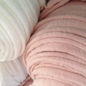 棉麻竹节汗布 亚麻混纺竹节汗布 全亚麻弹力布