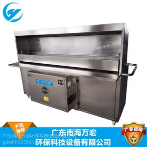 重庆供应广东万宏厨房商用 2米无烟烧烤车WH-sy-dc3 点焊工艺 目测无烟