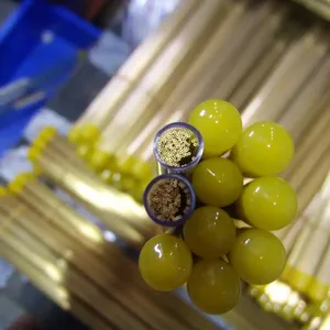 广东厂家竹菱直销 穿孔机用电极黄铜管0.5*400MM 质量稳定 含铜量高