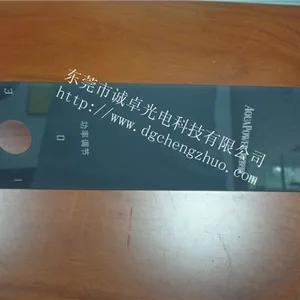 东莞诚卓光电厂家定制家用电器用贴3M胶钢化丝印玻璃面板高透光视窗片