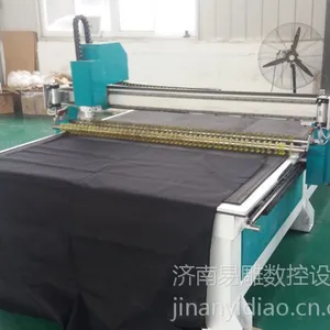 供应汽车脚垫切割机 济南易雕数控设备 数控旋转刀代替人工速度快效***