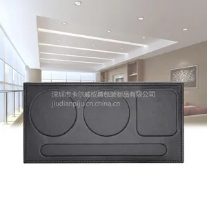 卡尔威 ***办公皮具杯托皮革会议杯托皮质茶杯碟定制批发厂家