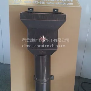 广东厂家直销铝合金檐口接水槽 成品天沟 铝合金方形雨水管 现货