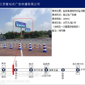 盐徐高速淮安古盐河服务区广告牌