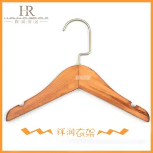 周夫人 供应儿童木衣架 小豪华U坎防滑槽家用儿童款衣架