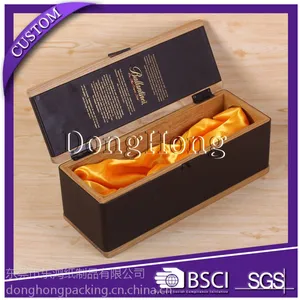z7088东鸿厂家定制木质丝印logo红酒盒 带锁扣翻盖酒盒 wine packaging box