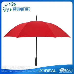 深圳晴雨伞厂家 华煜定做LED发光防晒银胶直杆晴雨伞