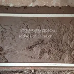 济南鼎艺雕塑供应泥合成树脂泥塑产品雕刻 浮雕壁画摆件