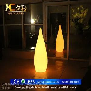 夕彩充电式LED户外室外花园落地灯 欧式遥控发光装饰水滴灯