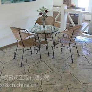 供应陕西防木压模地坪彩色地坪艺术地坪