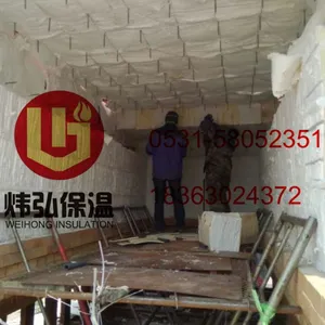 粘土砖窑吊顶改造平顶隧道窑保温用济南炜弘高温的高铝型耐火棉块