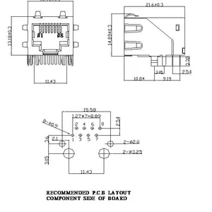 供应taimag 网络连接器RJ45