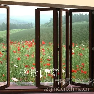 供应多功能铝合金门窗|盛景SJ58 系列铝合金折叠门窗厂