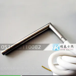 生产直角引线单端电热管 不锈钢单头电加热管