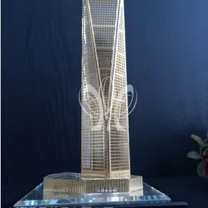 出售精美的尚鼎晶品上海环球金融中心水晶建筑纪念品 上海特色纪念品