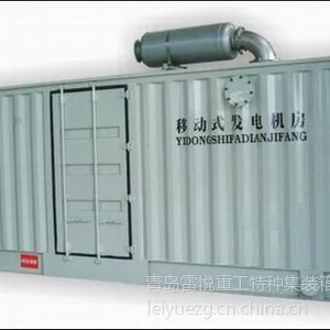 供应集装箱式柴油机发电机组箱40GP发电箱体、青岛雷悦特种箱