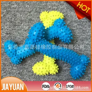 硅橡胶宠物玩具定制 硅胶磨牙玩具 橡胶骨头啃咬狗玩具