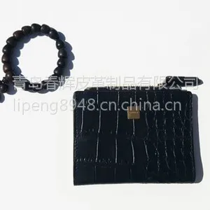 厂家加工定制生产 情侣款***超薄鳄鱼纹鸵鸟纹短款钱包