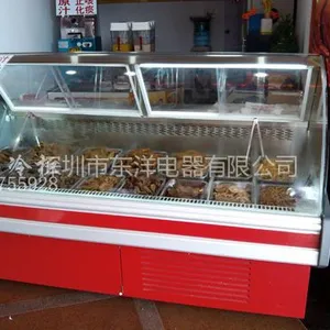 供应寮步镇哪儿有熟食卧式展示柜