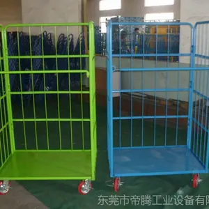折叠笼车定做 可配双开门 四开门 上下开门 根据实际使用情况选择