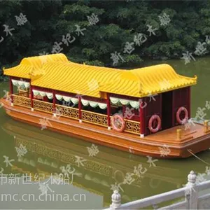 新世纪精品龙舟画舫 内部高端装饰画舫