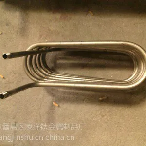 供应优质【钛圈管冷热水交换器】厂家降温专用钛蛇形管加工