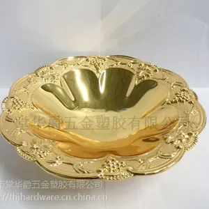 THJ五金高端工艺品摆件水果盘