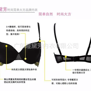 供应批发霞黛芳内衣 光面性感网纱薄款B杯定型集中女士内衣胸罩 8327