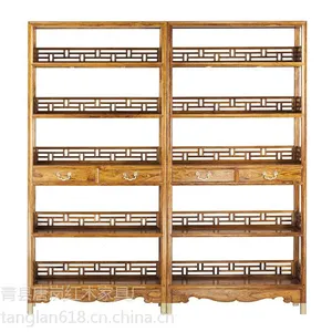 供应唐岚精品红木家具品字栏杆架格TL-29