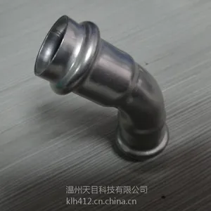 304/316l ��⹤ҵ�� ��Ŀ 45��ͷ�ߴ�˫��ѹ�����45�Ȳ������ͷ