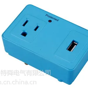 LA-1SA 利特舜美式转换插座 带一孔一USB