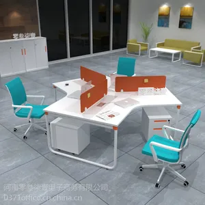 异性电脑桌职员办公桌工作台办公卡位员工工作台工位郑州办公家具定做