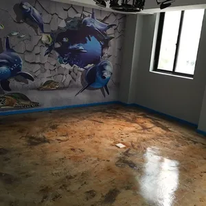 义乌恒固地坪义乌彩色液态固化剂地坪高度耐磨美观