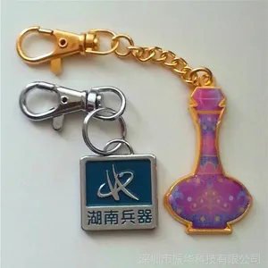 锌合金烤漆龙虾扣钥匙扣定做印刷滴胶钥匙扣厂家直供