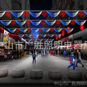 供应新疆广万达LED过街灯图 跨街灯效果GS-GJD175