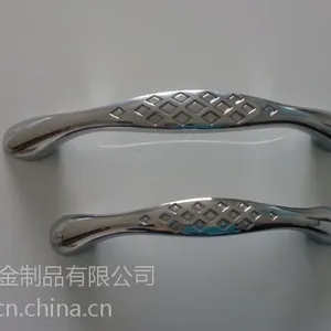乐雅7005欧式复古金属家具拉手网格面青古铜亮铬96/128mm