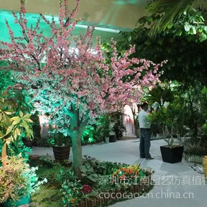 供应专业生产仿真桃花桃树 深圳仿真植物