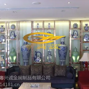 粤兴诚精品拉丝8K***不锈钢酒柜恒温恒湿红酒酒柜定制