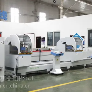 门窗设备 铝型材双角切割锯(平推) 济南派克机器厂家直销可定制