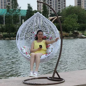 厂家批发田园休闲带扶手鸟巢秋千吊篮