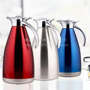 帝智不锈钢双层真空保温壶欧式壶热水壶咖啡壶家用保温壶礼品批发